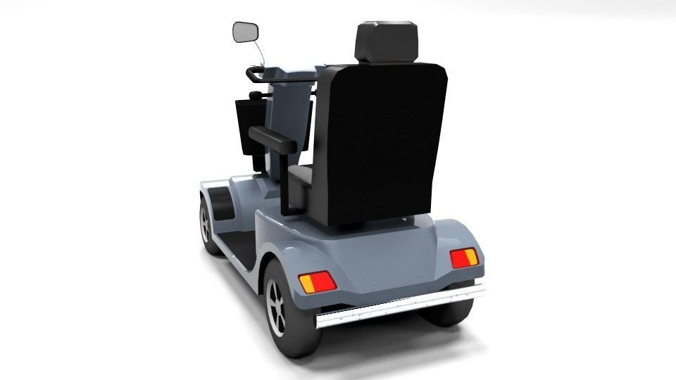 LESCON HS740 ELEKTROMOBIL LOWPOLY Low-poly 3D model_2