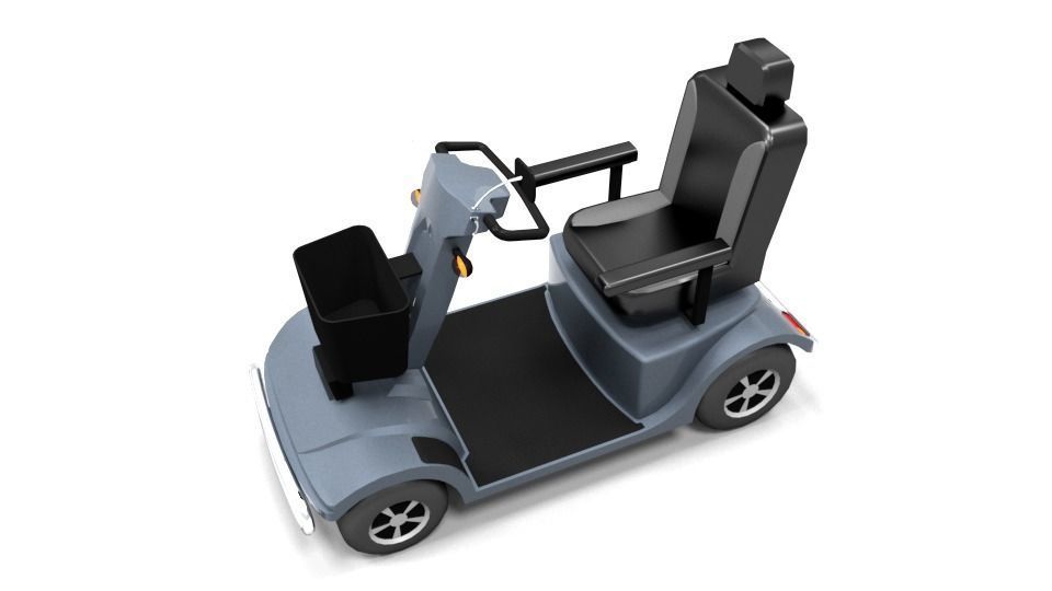 LESCON HS740 ELEKTROMOBIL LOWPOLY Low-poly 3D model_4