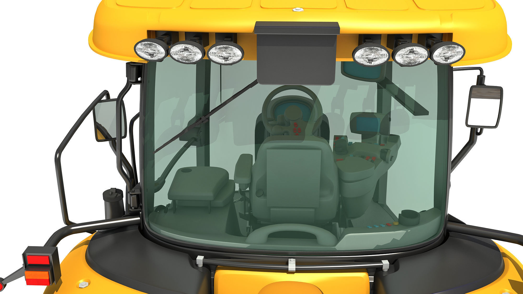 Challenger Track Tractor 3D model_14