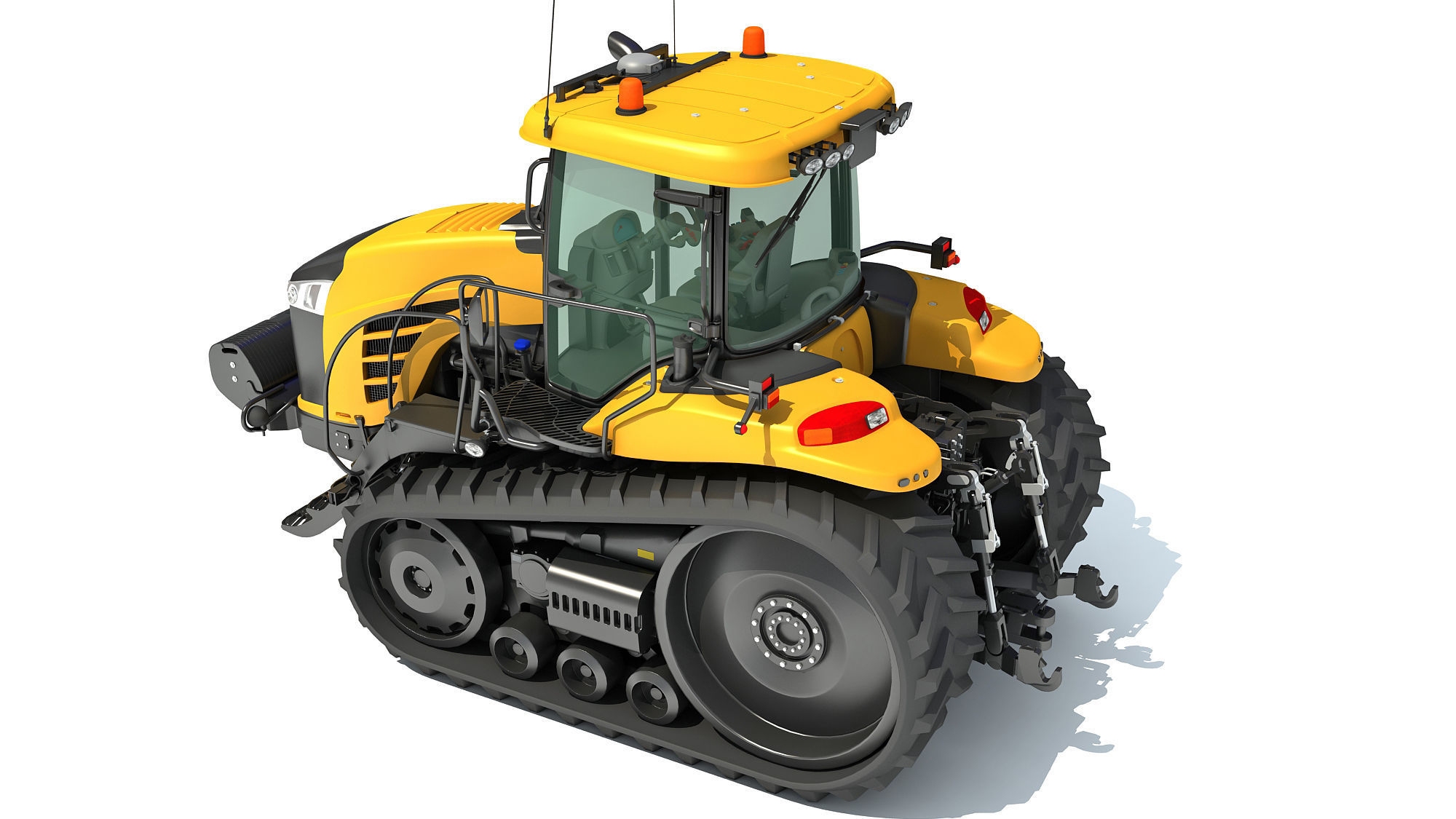 Challenger Track Tractor 3D model_2