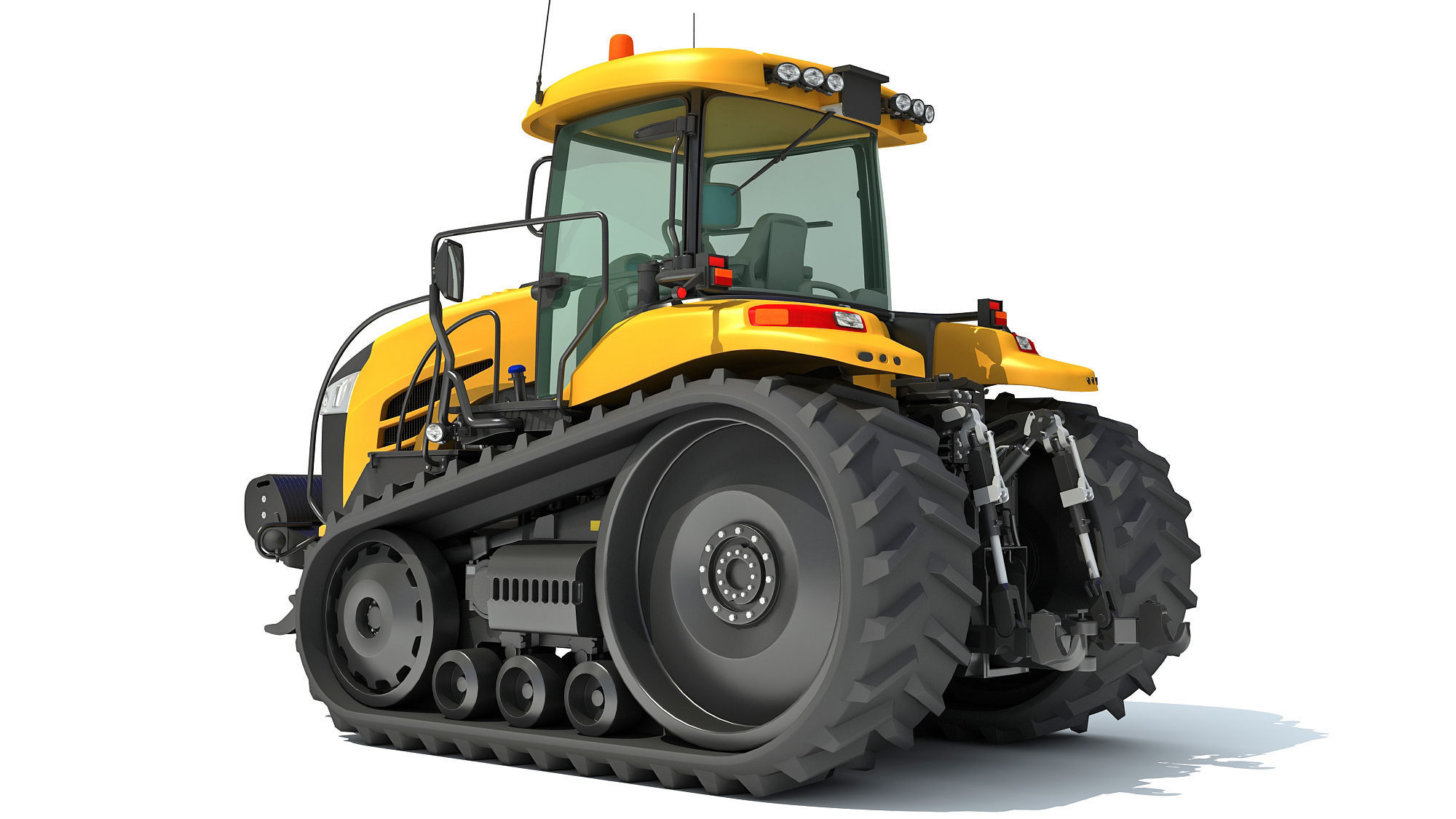 Challenger Track Tractor 3D model_3