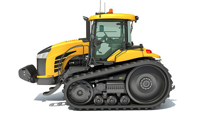 Challenger Track Tractor 3D model