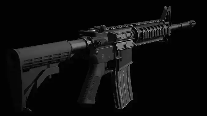 M4 - Carbine Low-poly 3D model