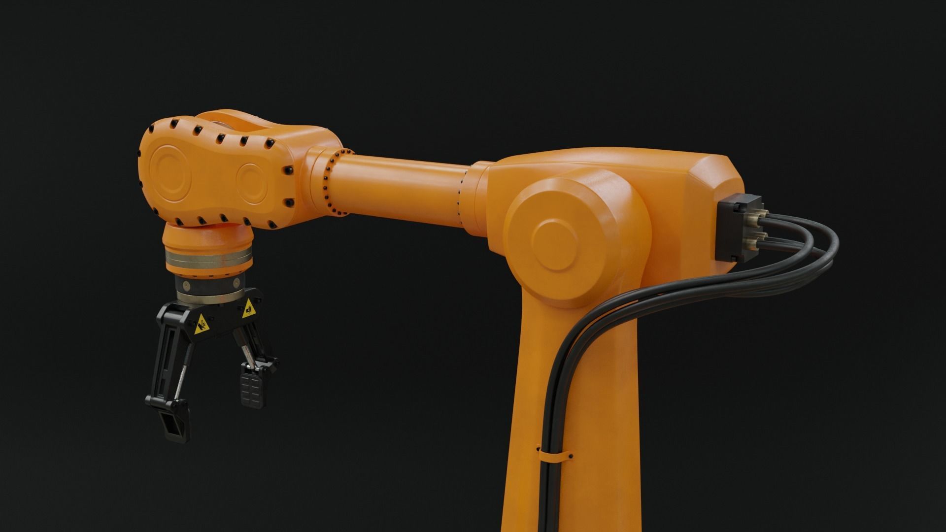 Industrial robot arm clean 3D model_13