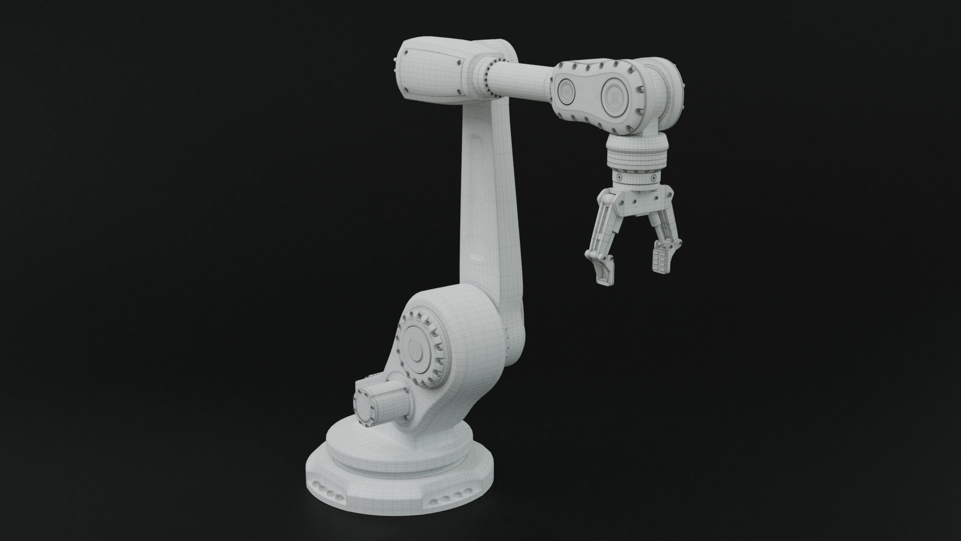 Industrial robot arm clean 3D model_22