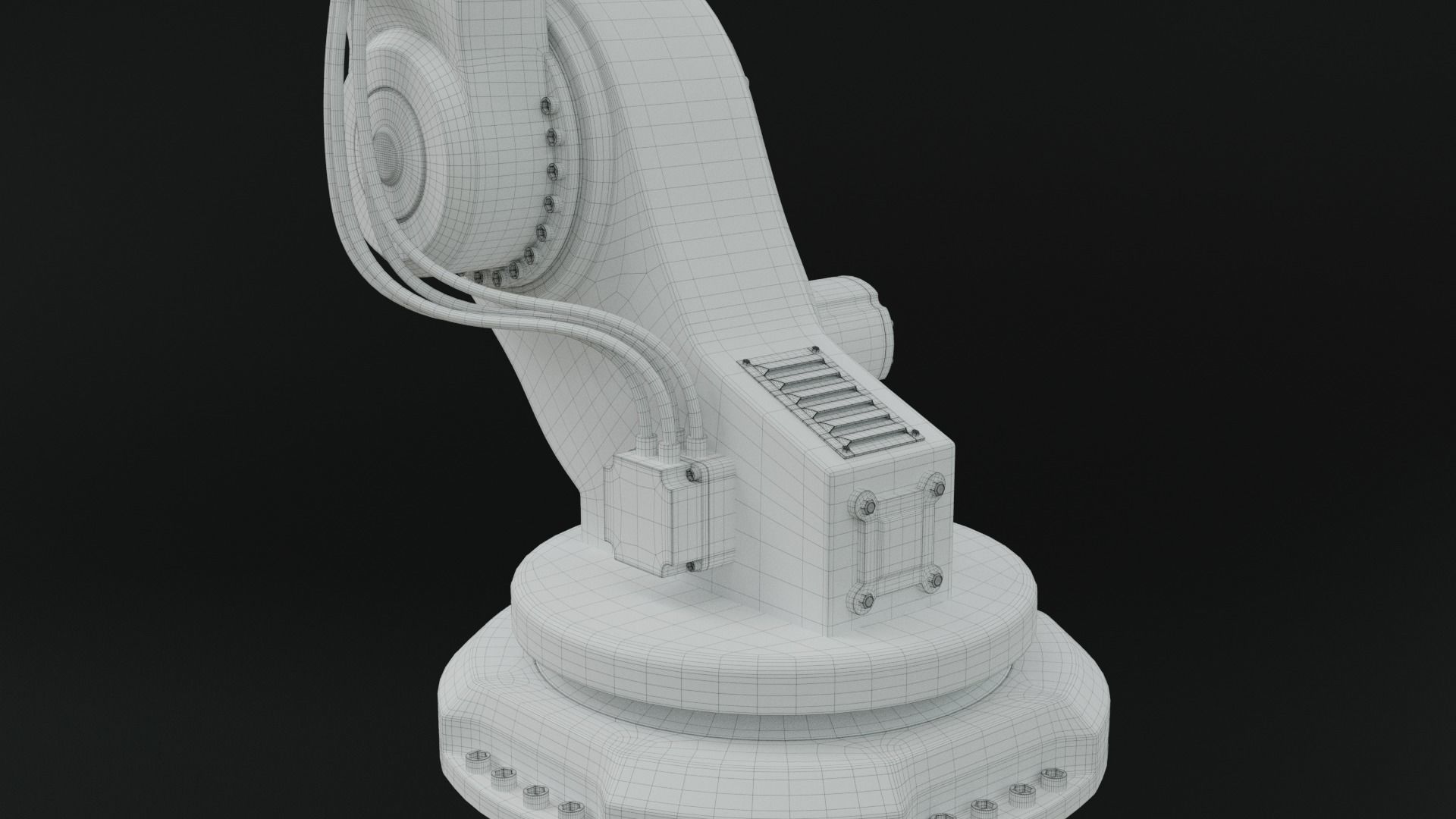 Industrial robot arm clean 3D model_25