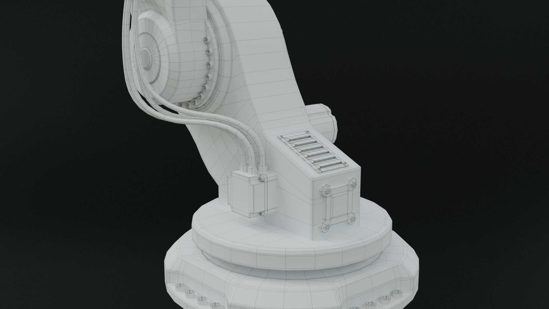 Industrial robot arm clean 3D model_20