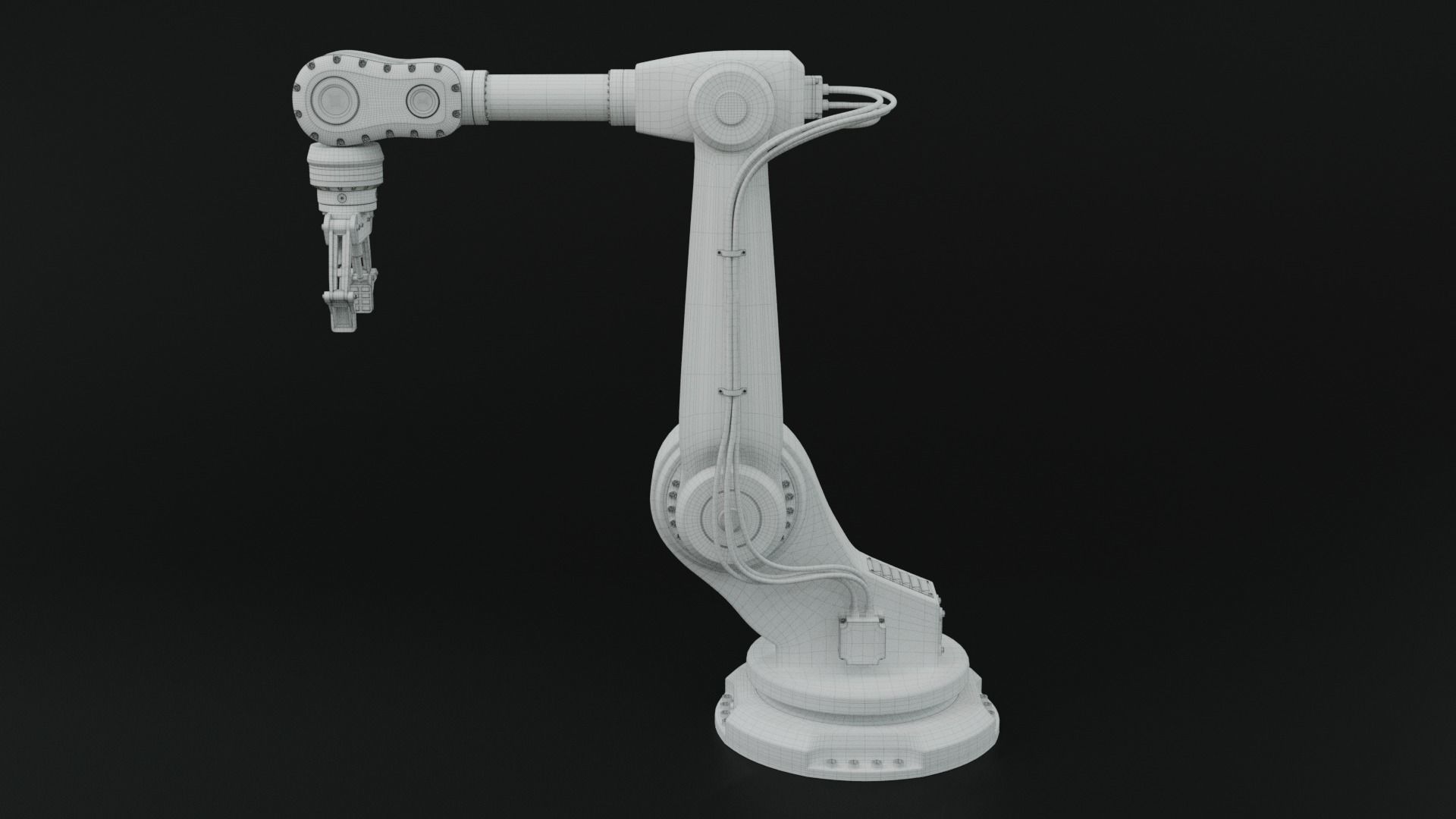 Industrial robot arm clean 3D model_21