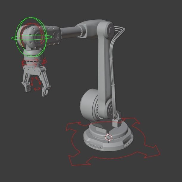 Industrial robot arm clean 3D model_27