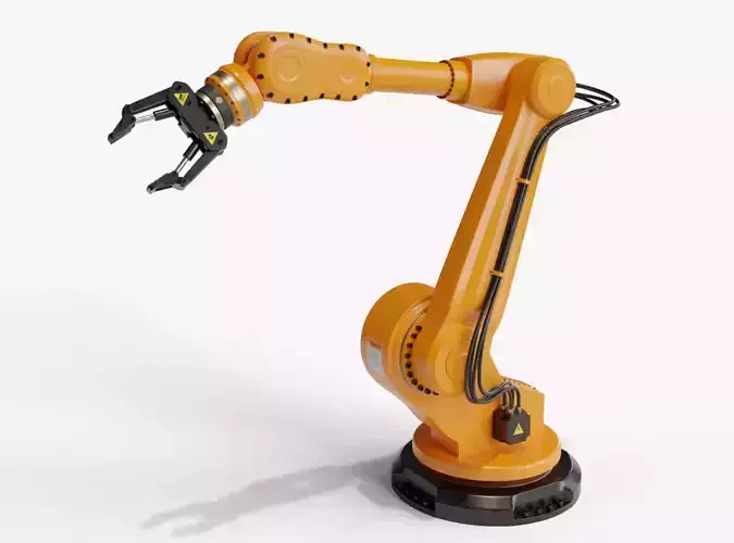Industrial robot arm clean
