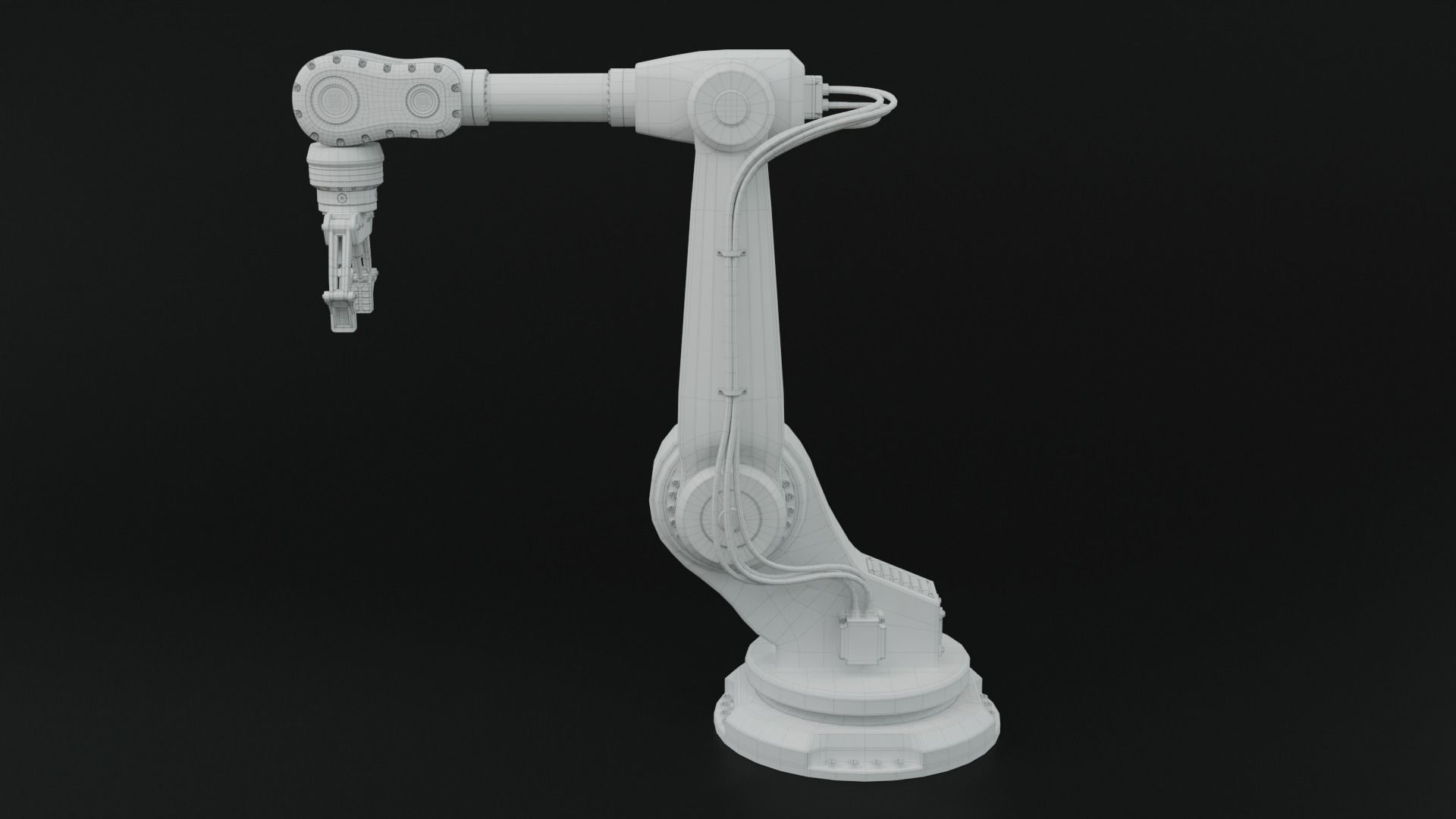 Industrial robot arm clean 3D model_15