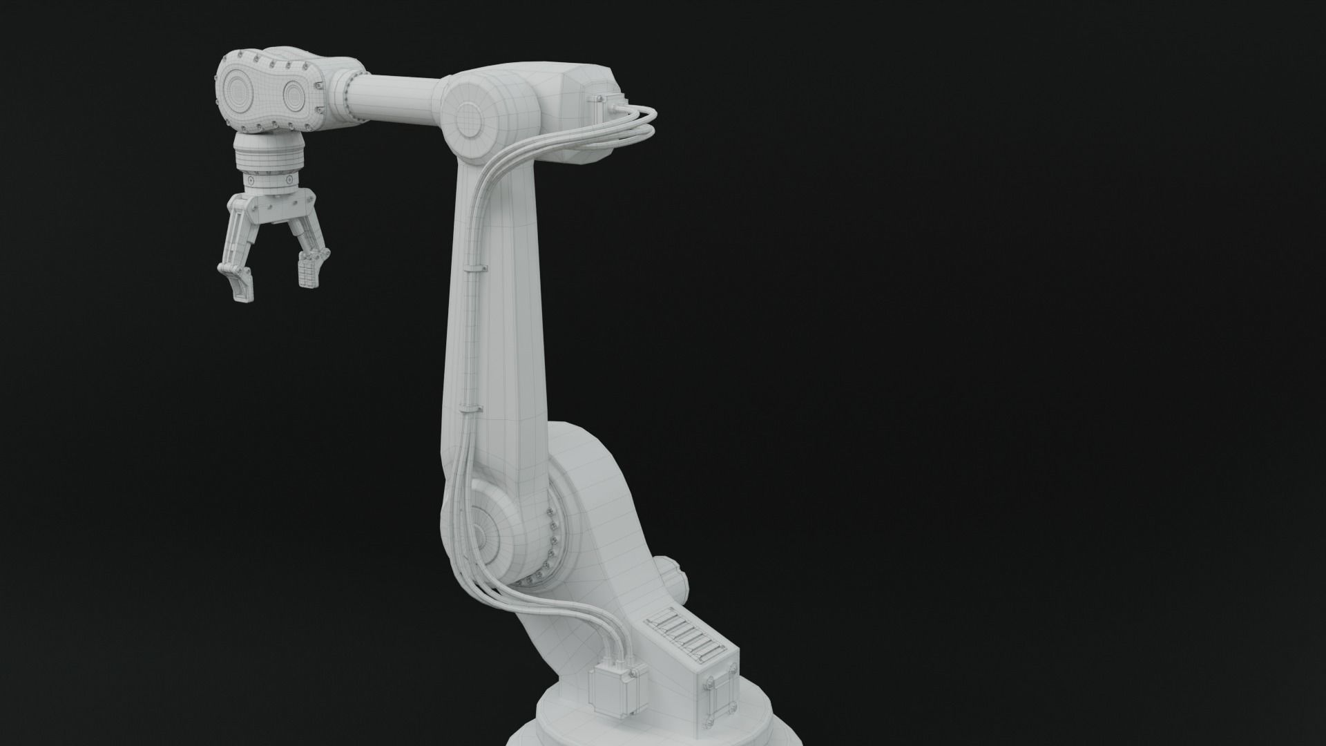 Industrial robot arm clean 3D model_18