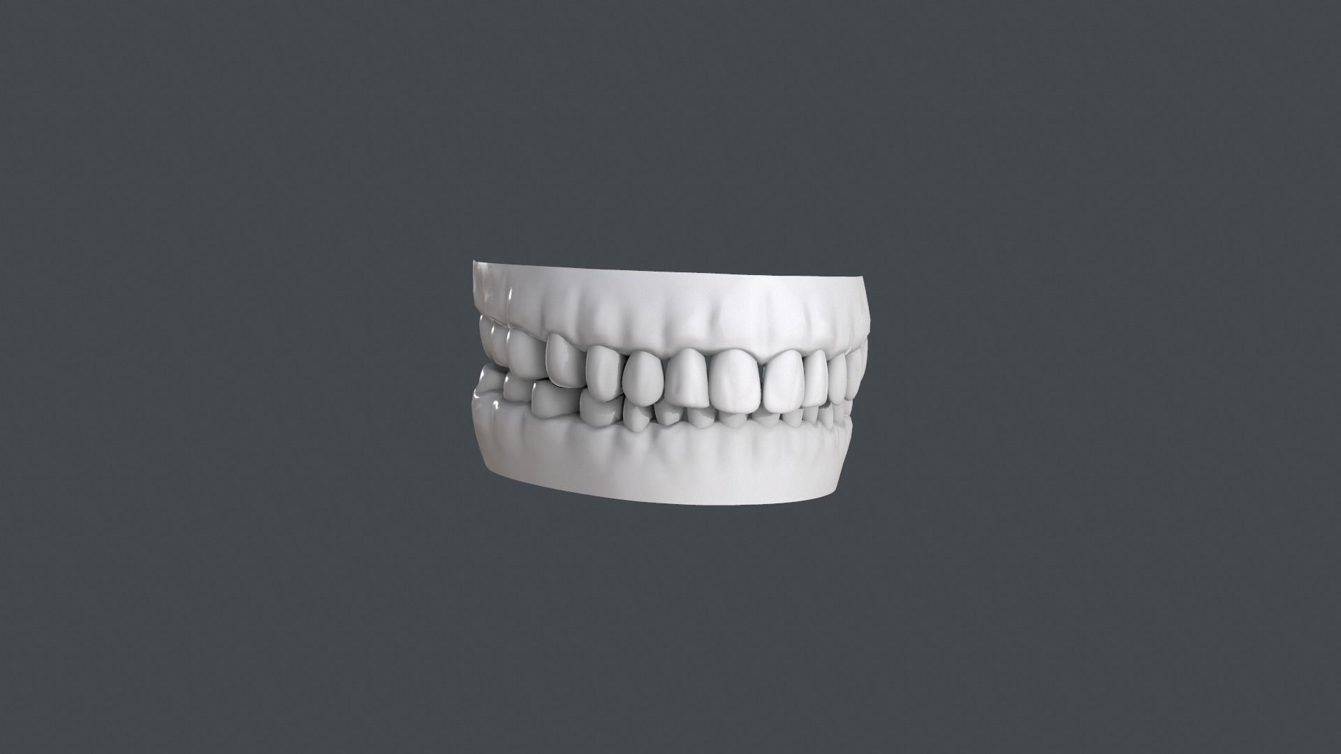 Realistic Human Female Head Low-poly 3D model_9