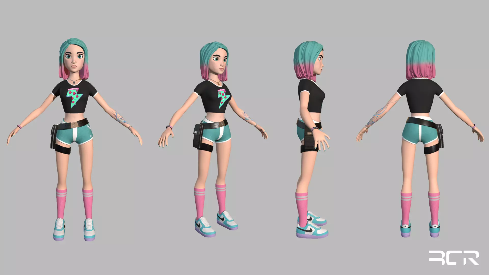 3D model Stylized Girl - Low Poly Character - Game Ready VR / AR / low ...