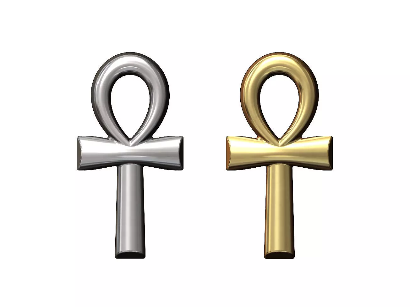 ANKH eternal key of life pendant and charm 3D print model