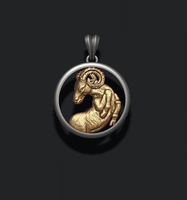 jewellery horoscope signes pack 3D print model_4