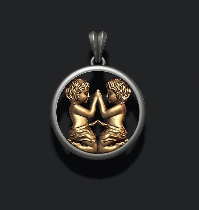 jewellery horoscope signes pack 3D print model_5