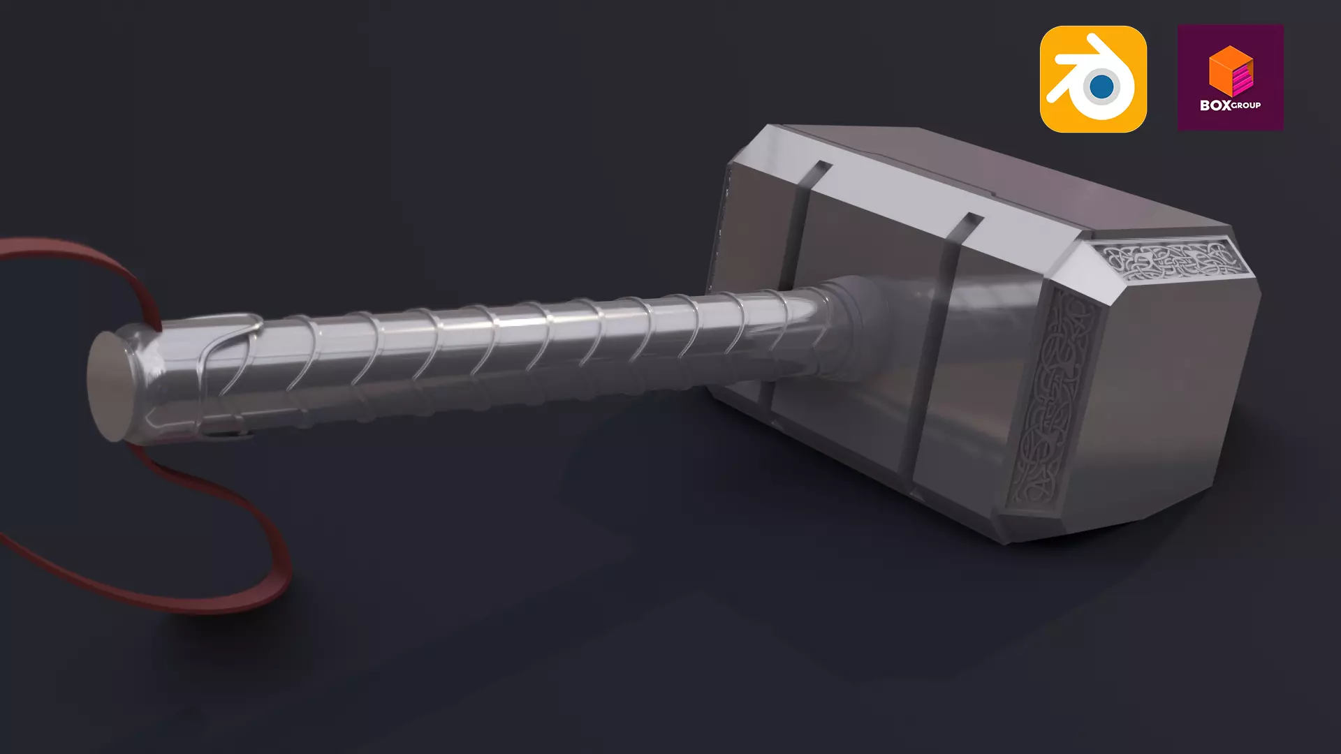 thor hammer Free low-poly 3D model