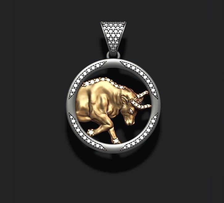 jewellery horoscope signes pack with gems 3D print model_3