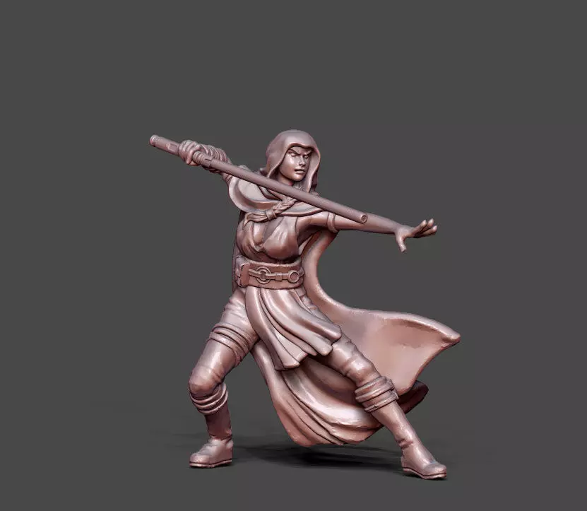 Light side woman - 35 mm scale 3D print model