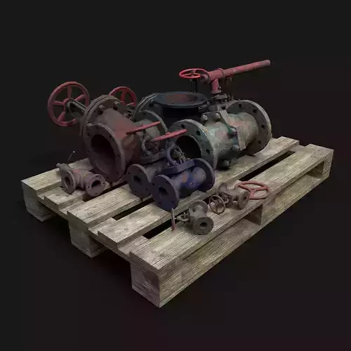 Old industrial valves