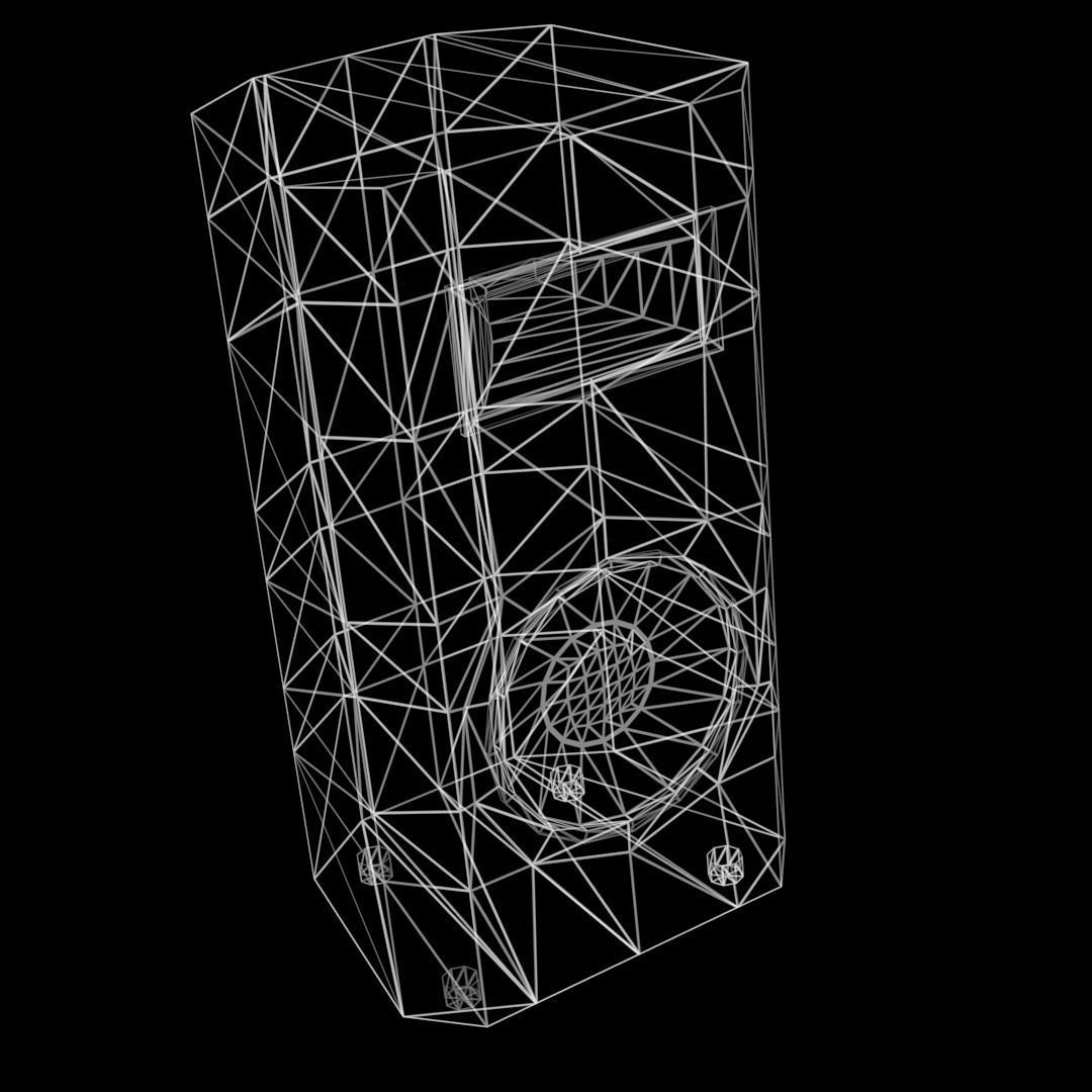 PA Speaker Low-Poly Free low-poly 3D model_4