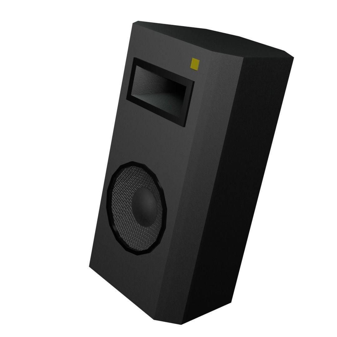 PA Speaker Low-Poly Free low-poly 3D model_3