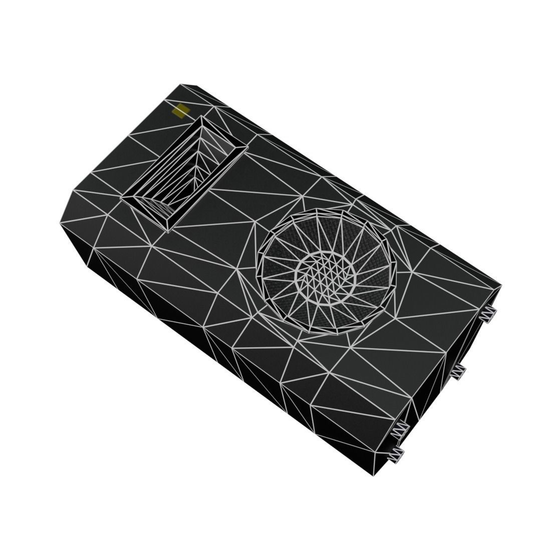 PA Speaker Low-Poly Free low-poly 3D model_1