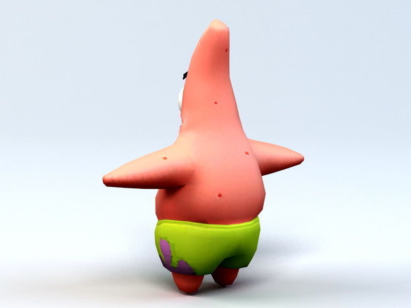 Patrick spongebob squarepants character 3D model_1