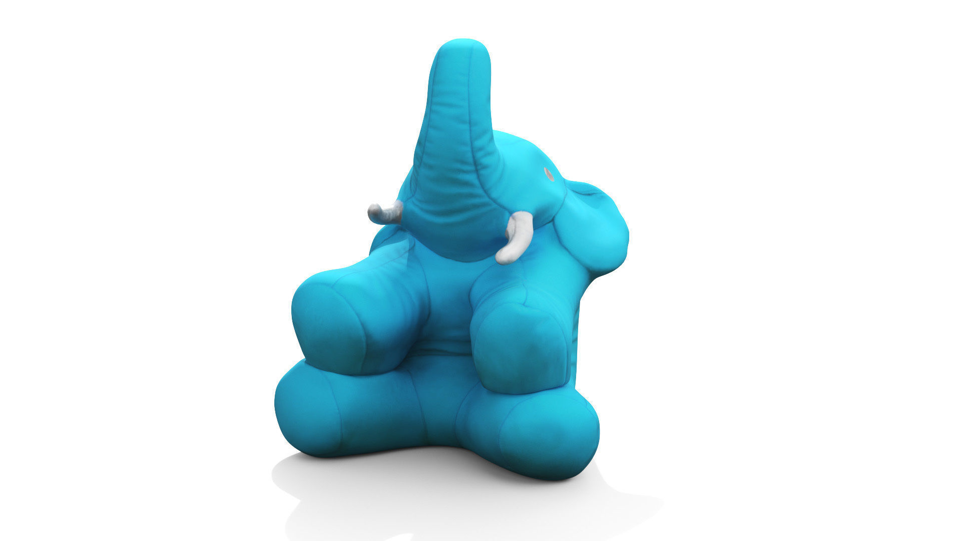 Toy Elephant Low-poly 3D model_11