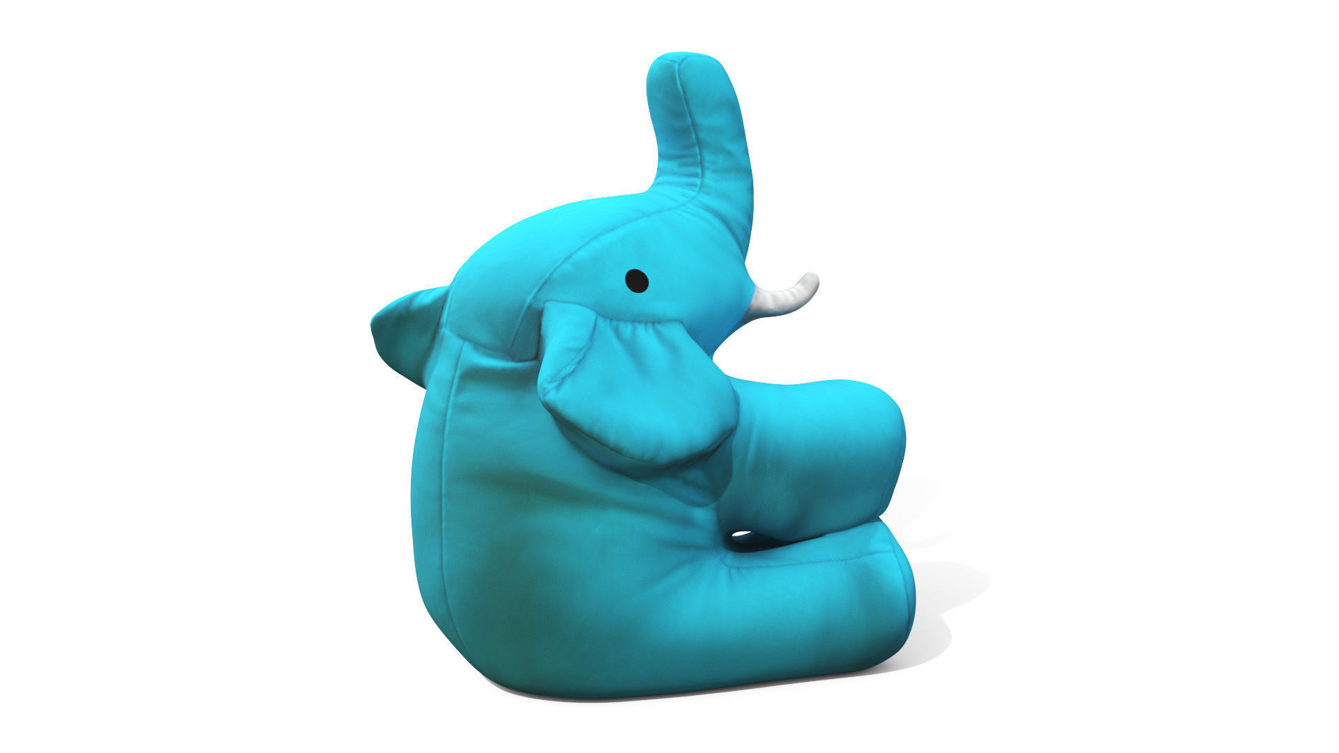 Toy Elephant Low-poly 3D model_6