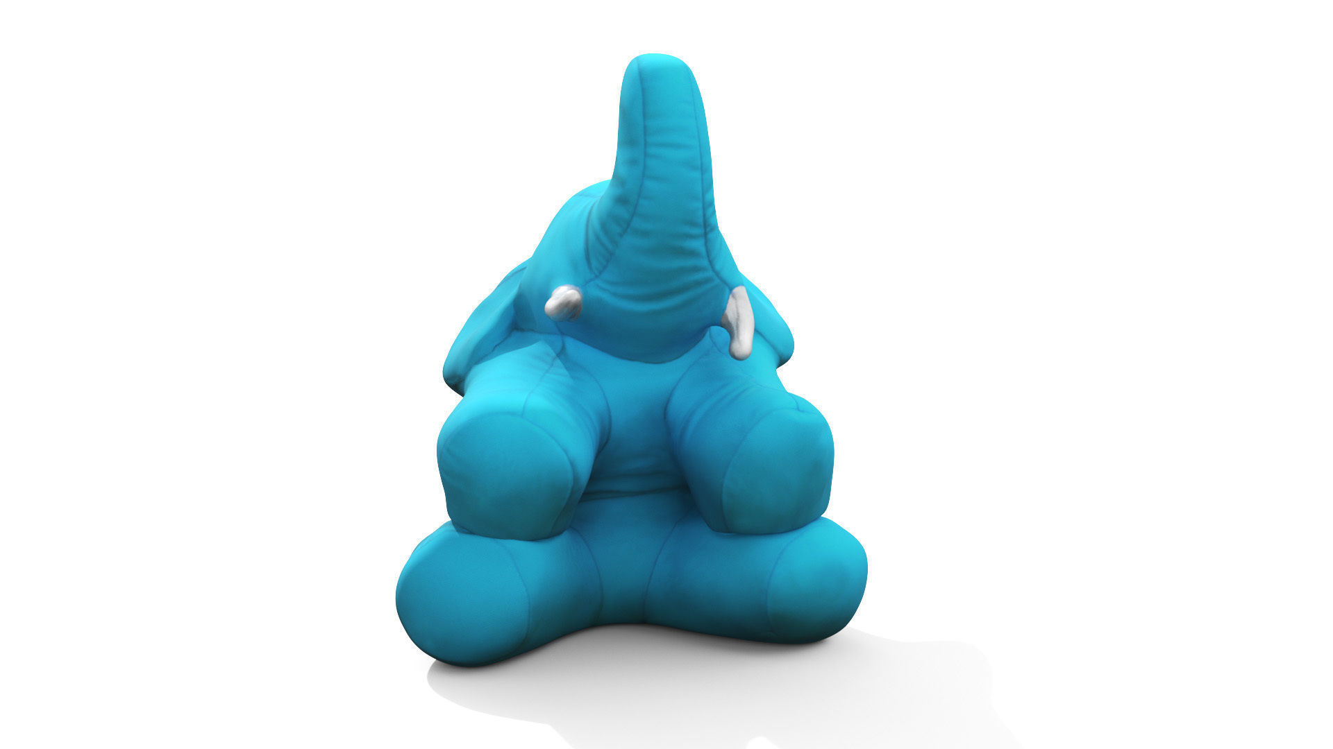 Toy Elephant Low-poly 3D model_10
