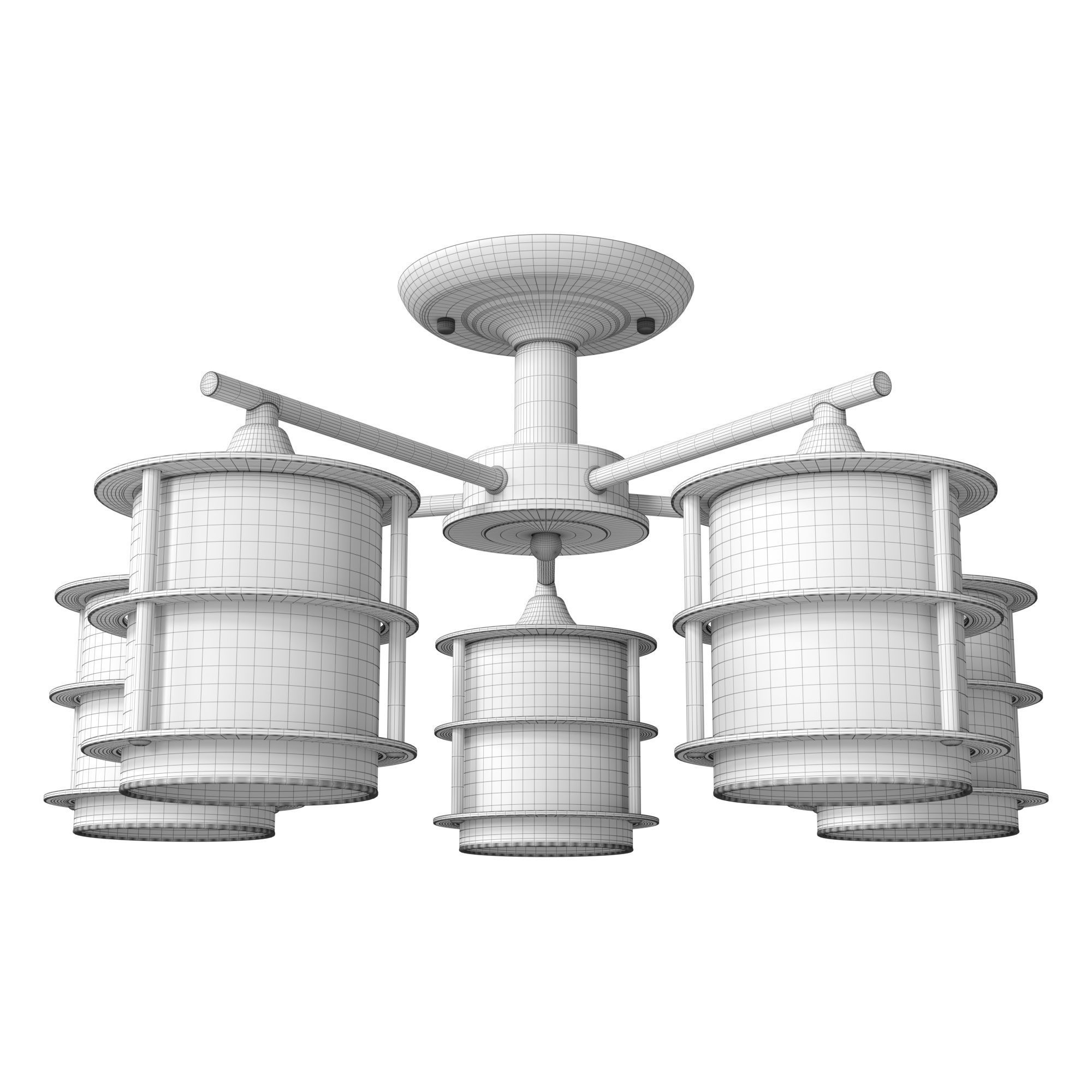 Ceiling chandelier Rotondum 3505 - 5C 3D model_2