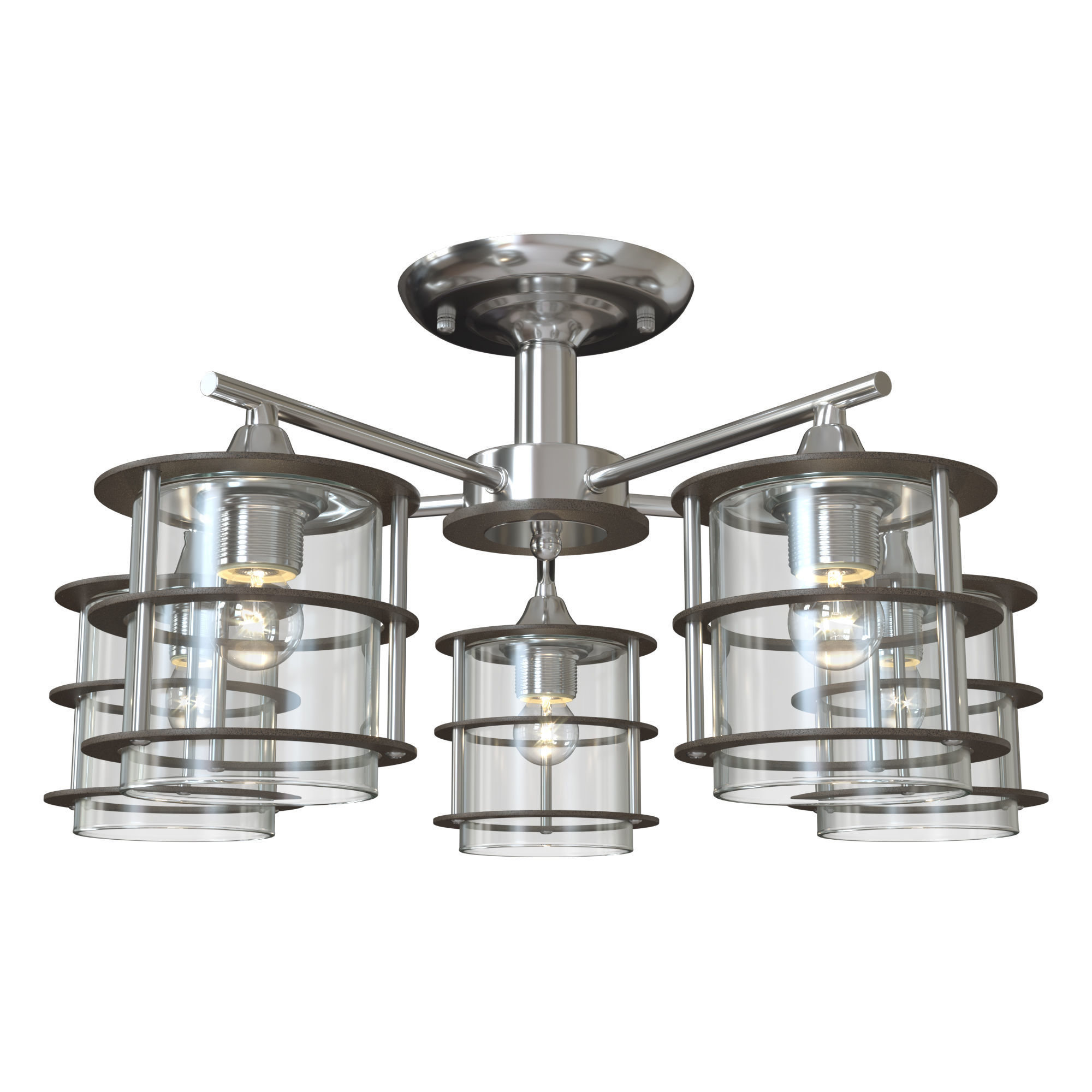 Ceiling chandelier Rotondum 3505 - 5C 3D model_1