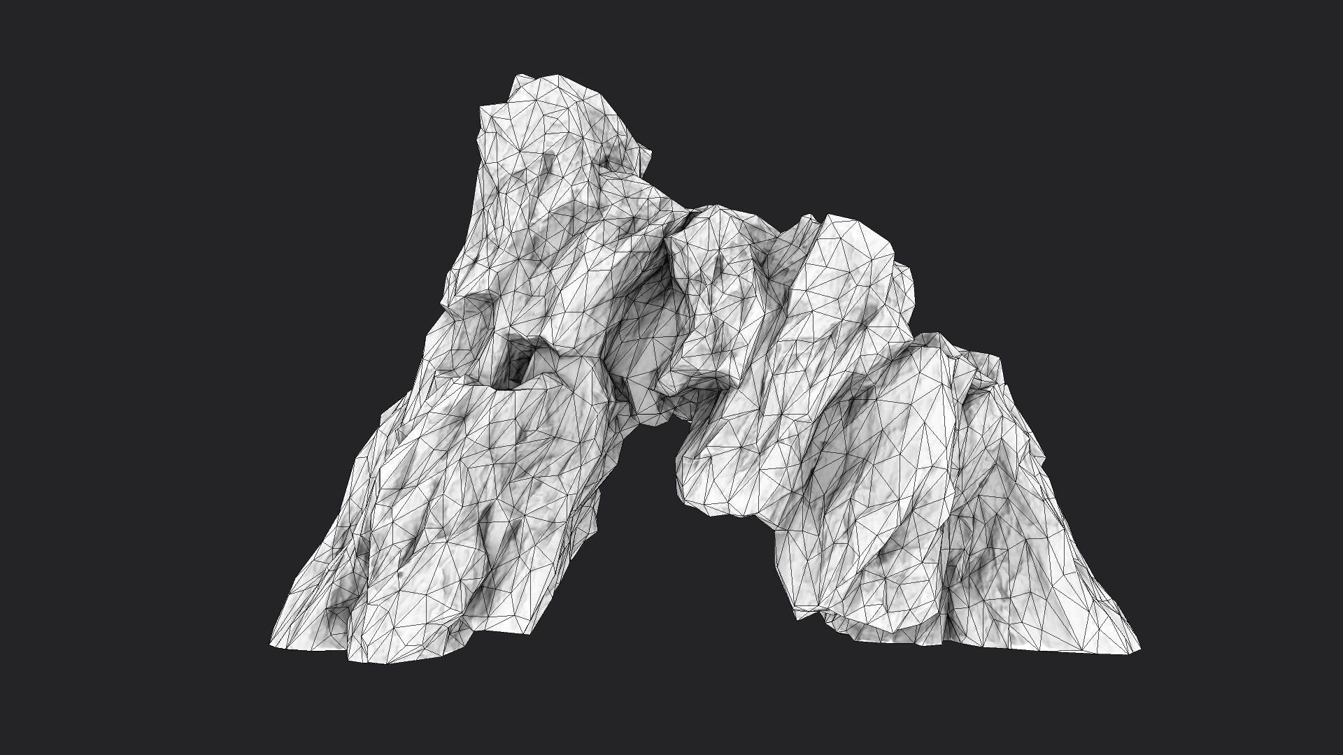 Rock 7-5 Low-poly 3D model_4