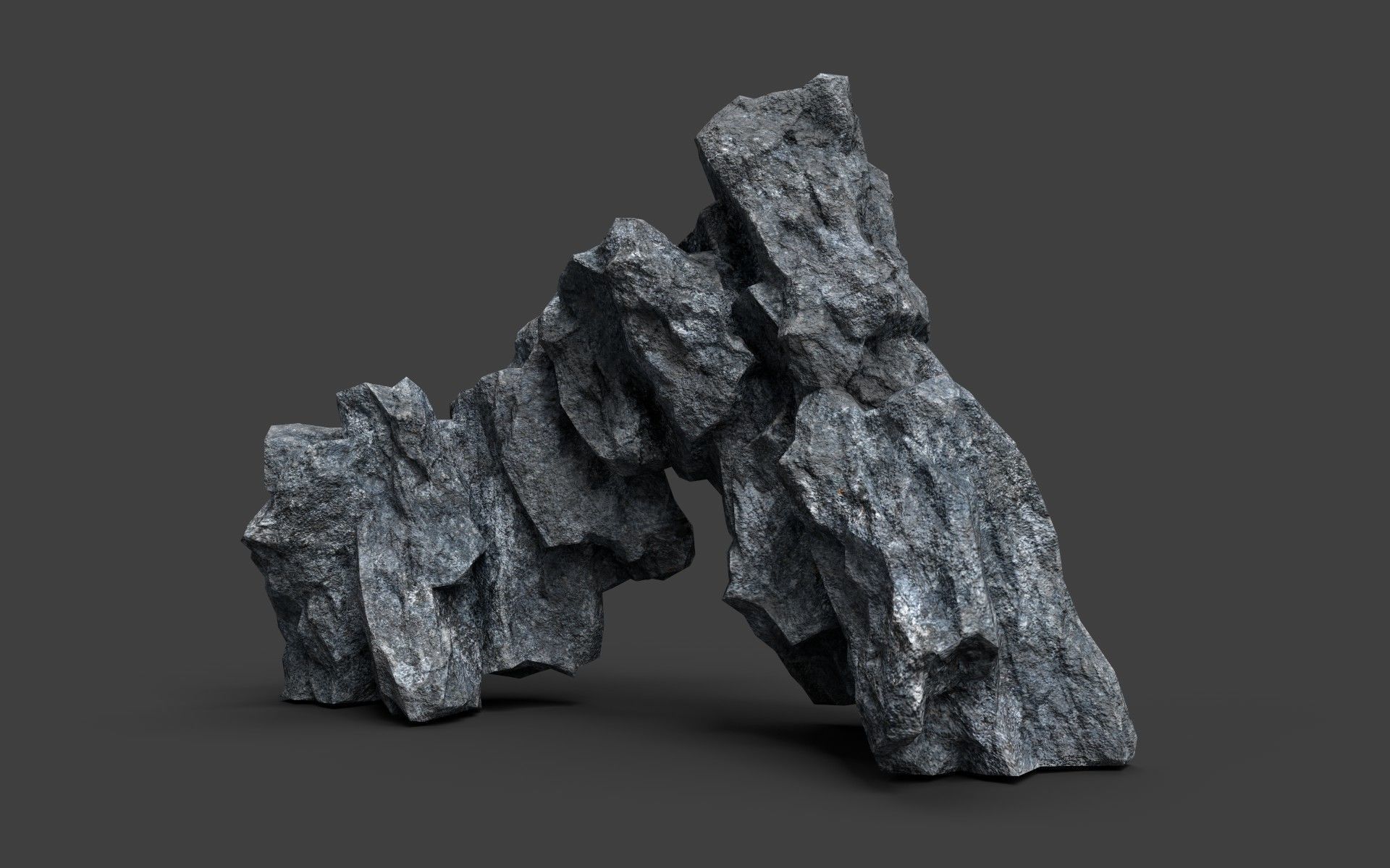 Rock 7-5 Low-poly 3D model_3