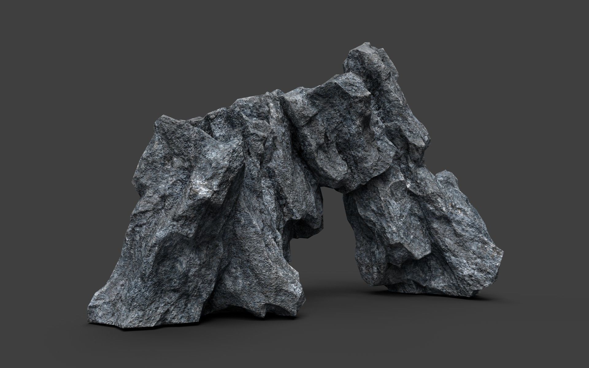 Rock 7-5 Low-poly 3D model_2