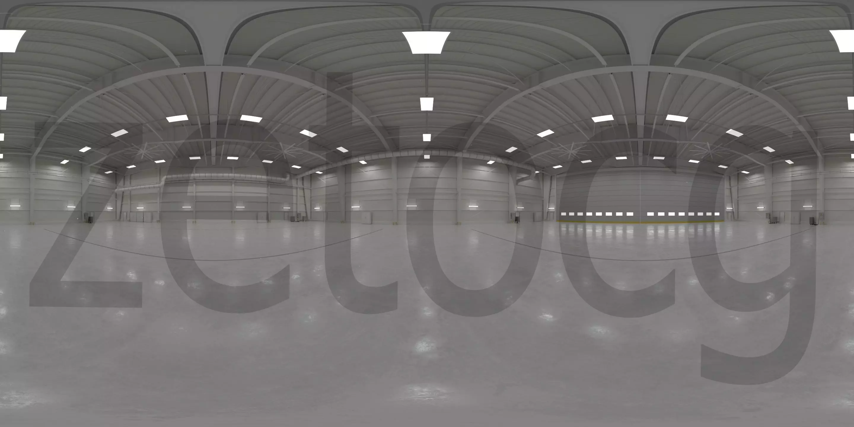 HDRI - Airplane Hangar Interior 1 Texture_0