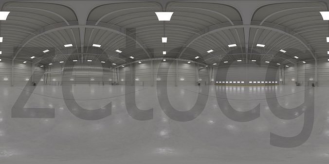 HDRI - Airplane Hangar Interior 1 Texture