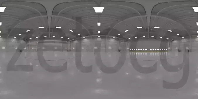 HDRI - Airplane Hangar Interior 1 Texture