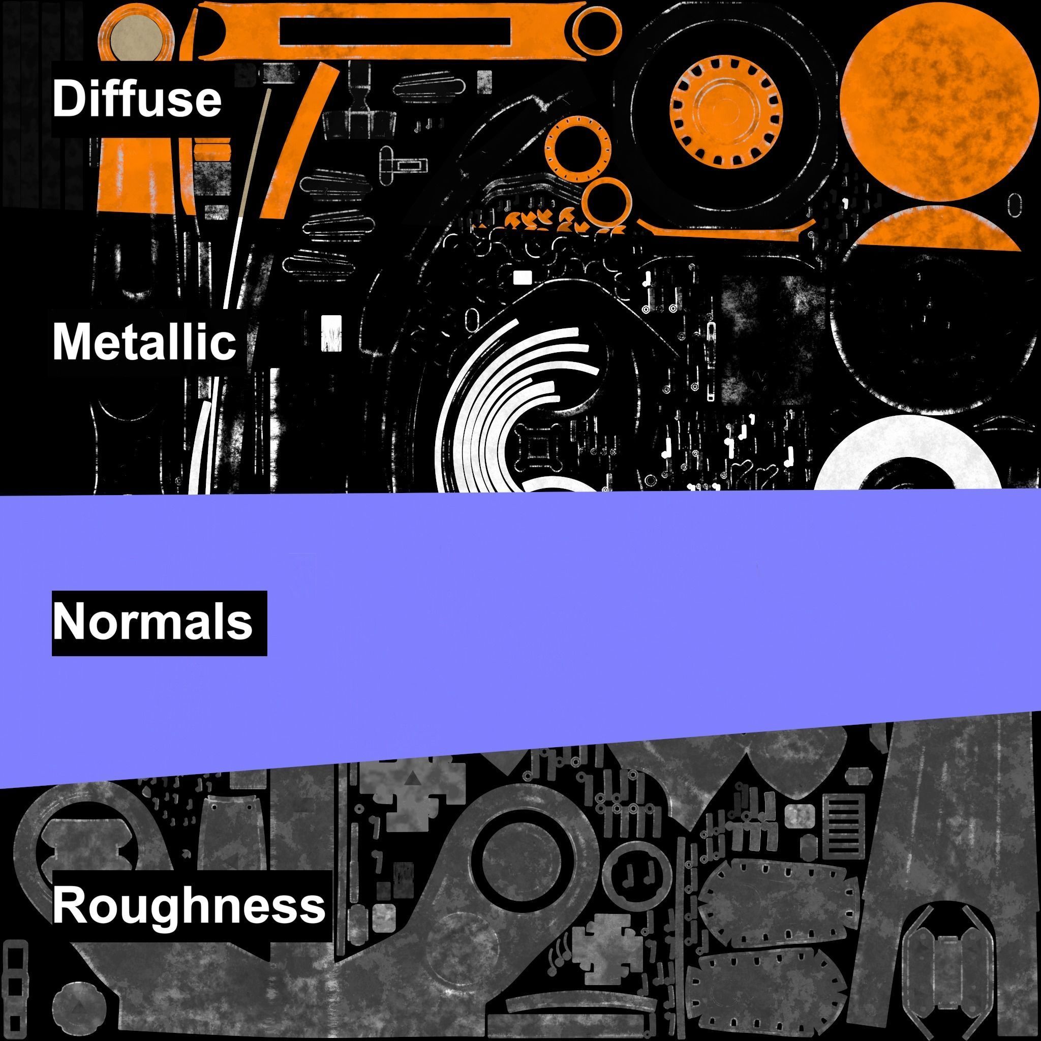 Industrial robot arm dirty 3D model_24