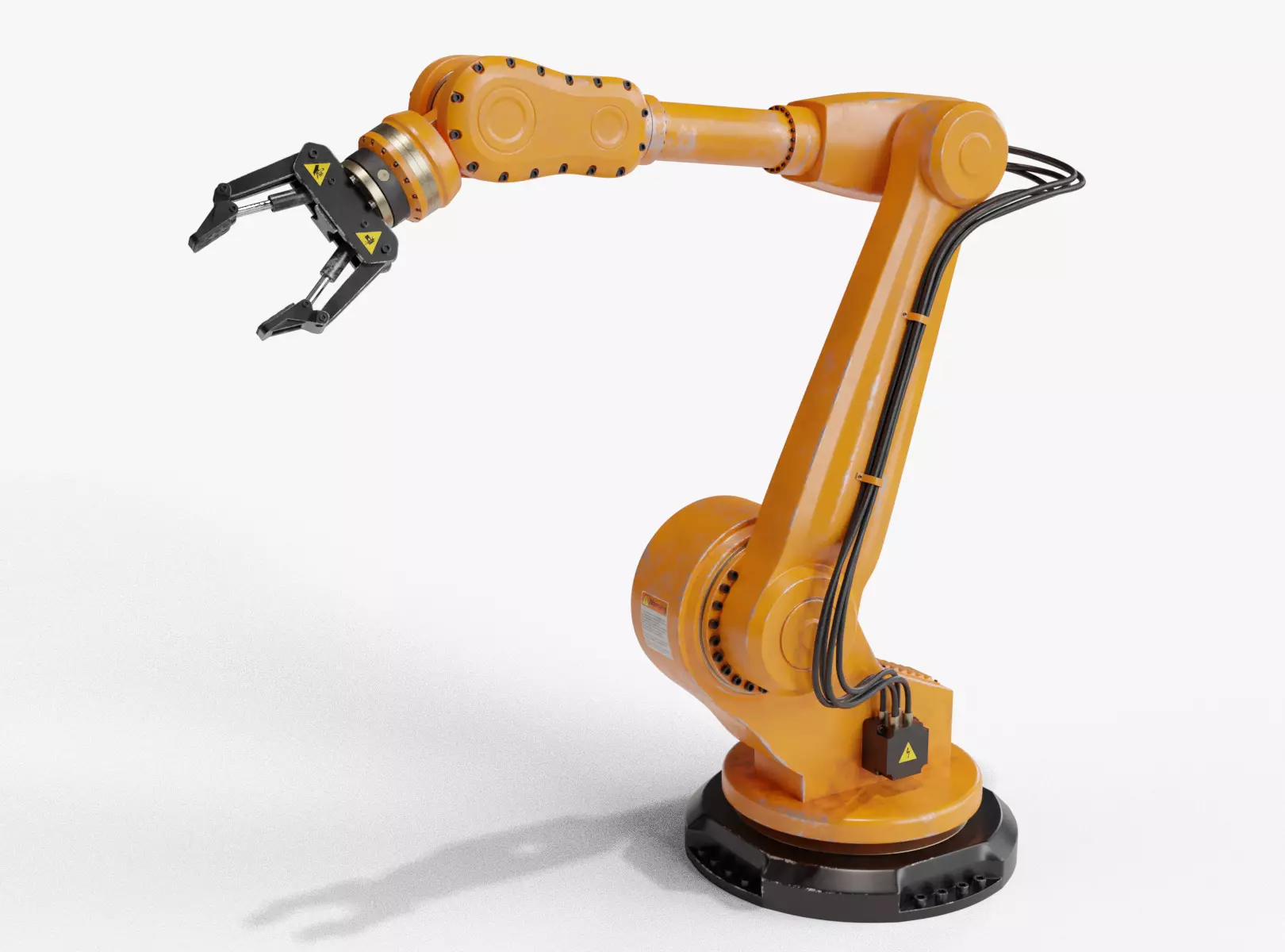 Industrial robot arm dirty 3D model_0