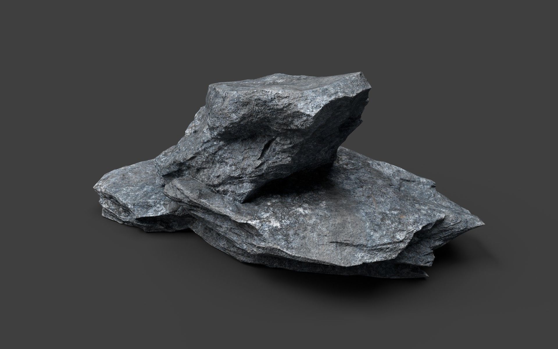 Rock 7-9 Low-poly 3D model_3