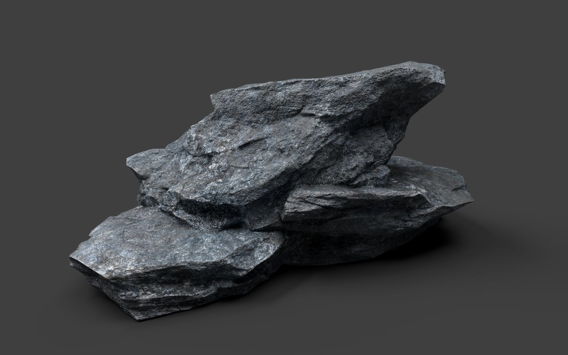Rock 7-9 Low-poly 3D model_2
