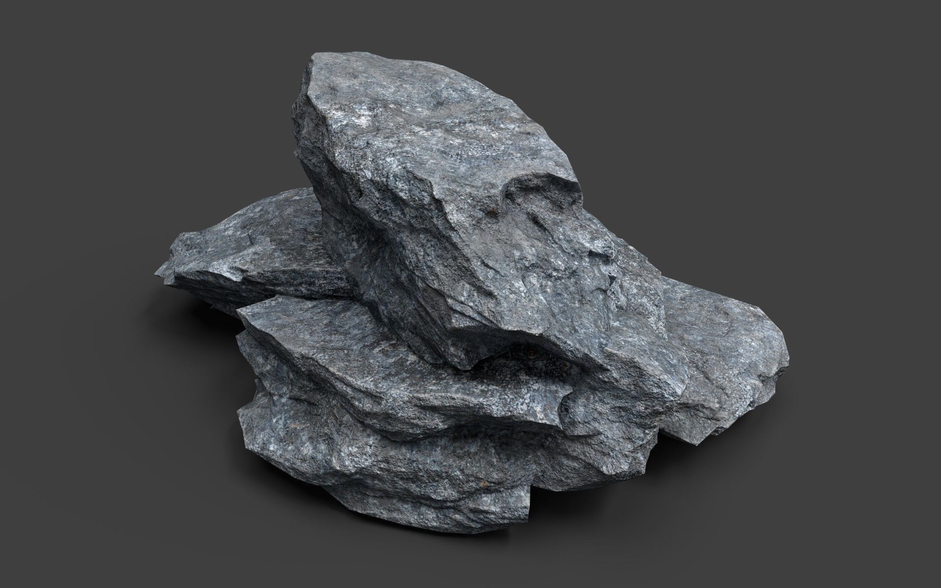 Rock 7-9 Low-poly 3D model_1