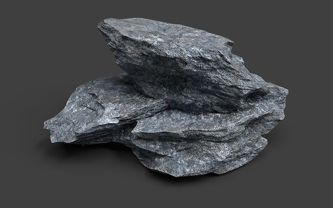 Rock 7-9 Low-poly 3D model