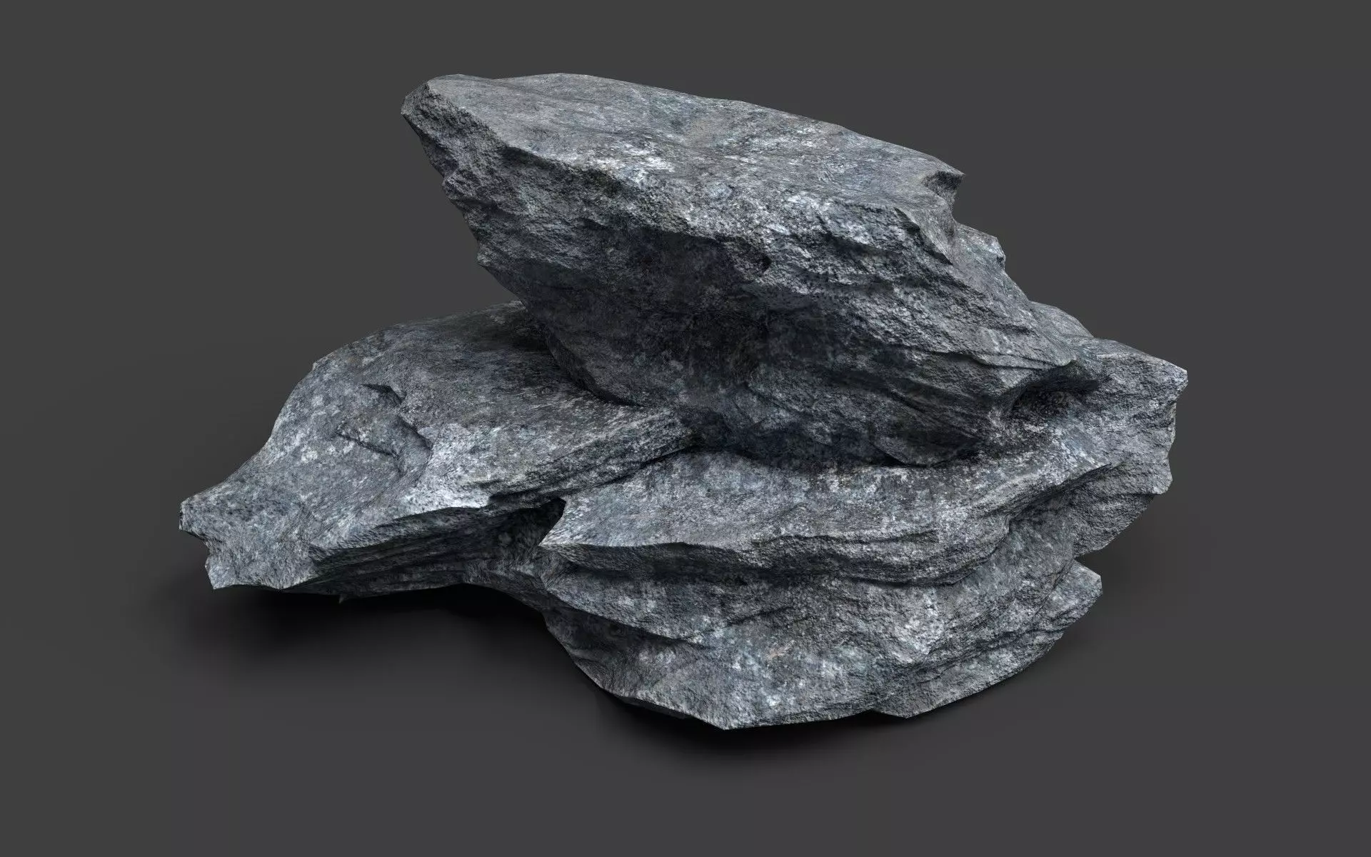 Rock 7-9 Low-poly 3D model_0