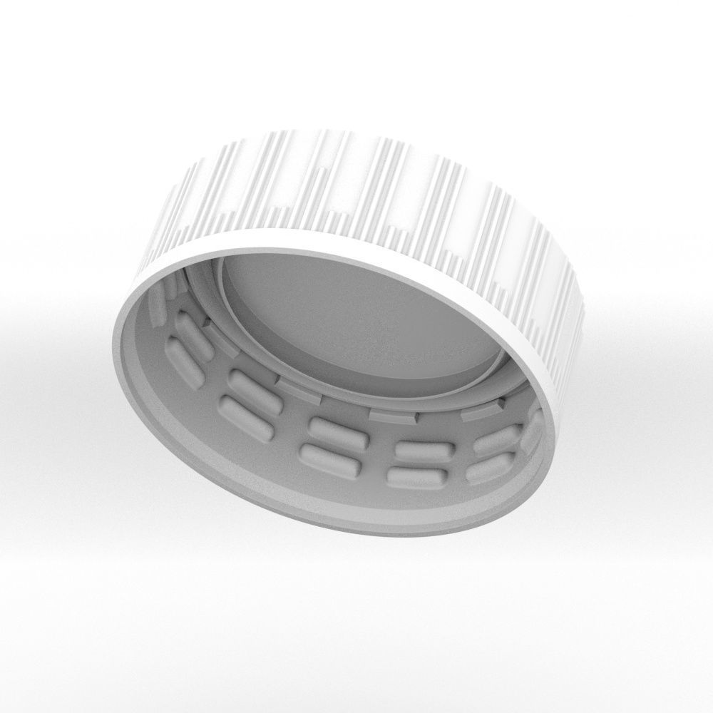 Plastic Coke bottle Screw Cap 3D 3D model_12