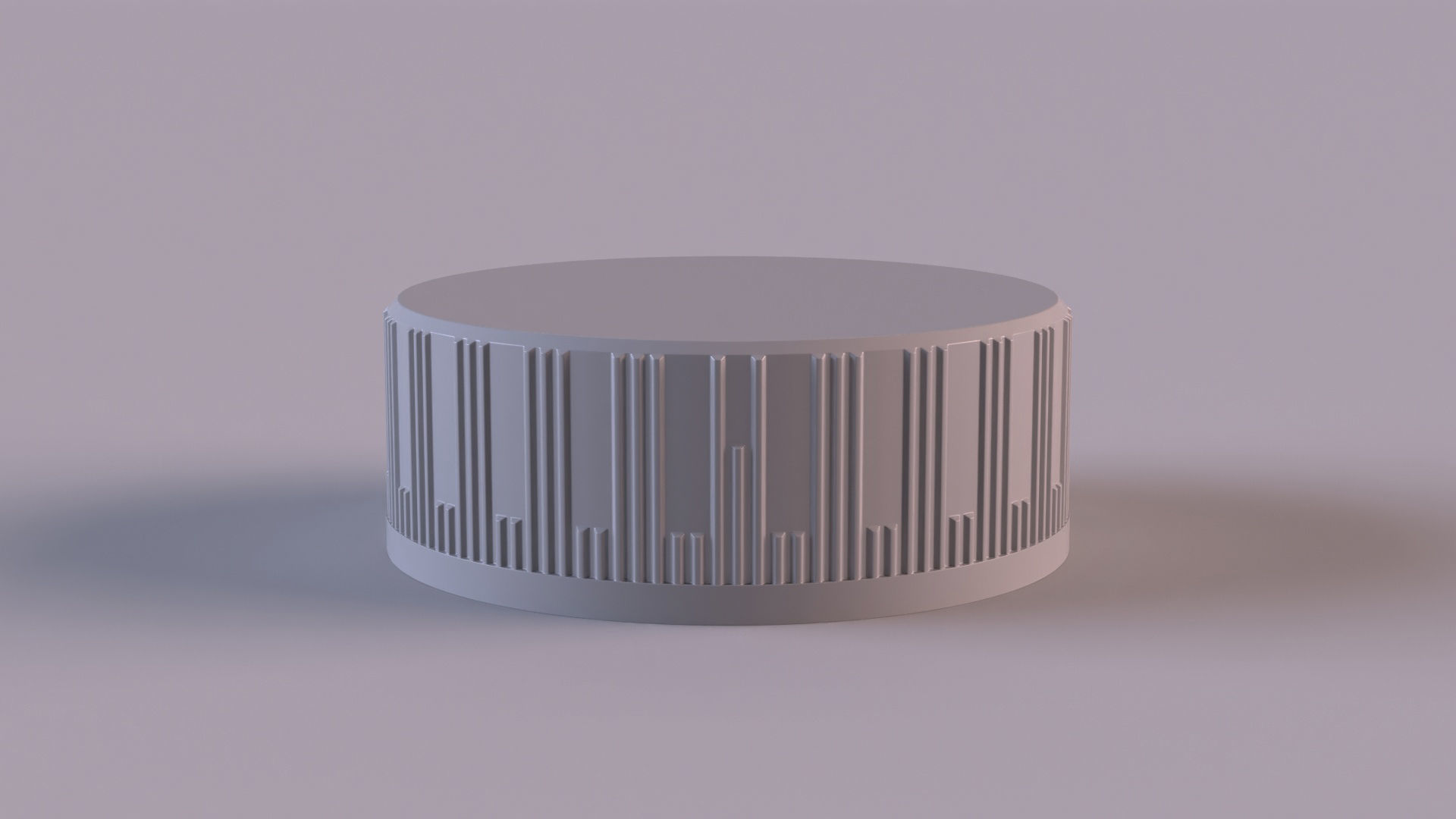 Plastic Coke bottle Screw Cap 3D 3D model_5
