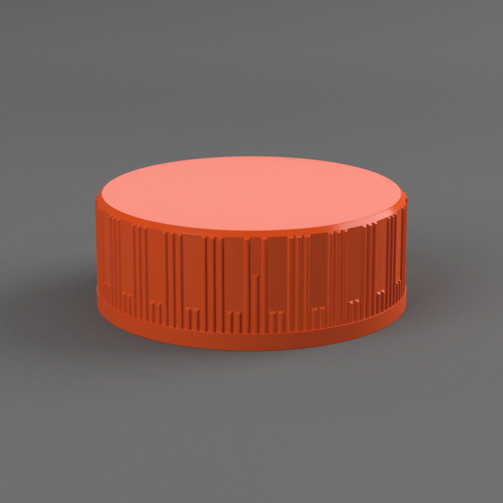 Plastic Coke bottle Screw Cap 3D 3D model_2